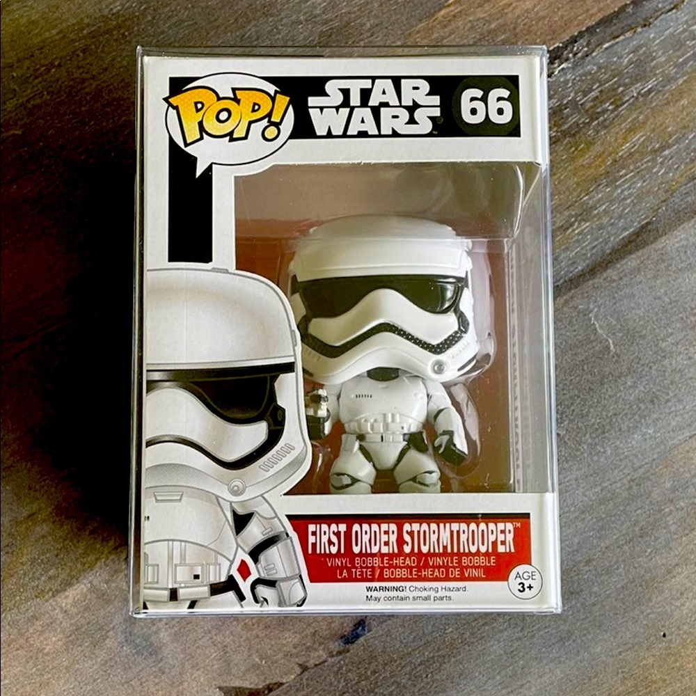 Funko Pop Star Wars 2015 TFA First Order Stormtrooper NIB! w/ Protector!